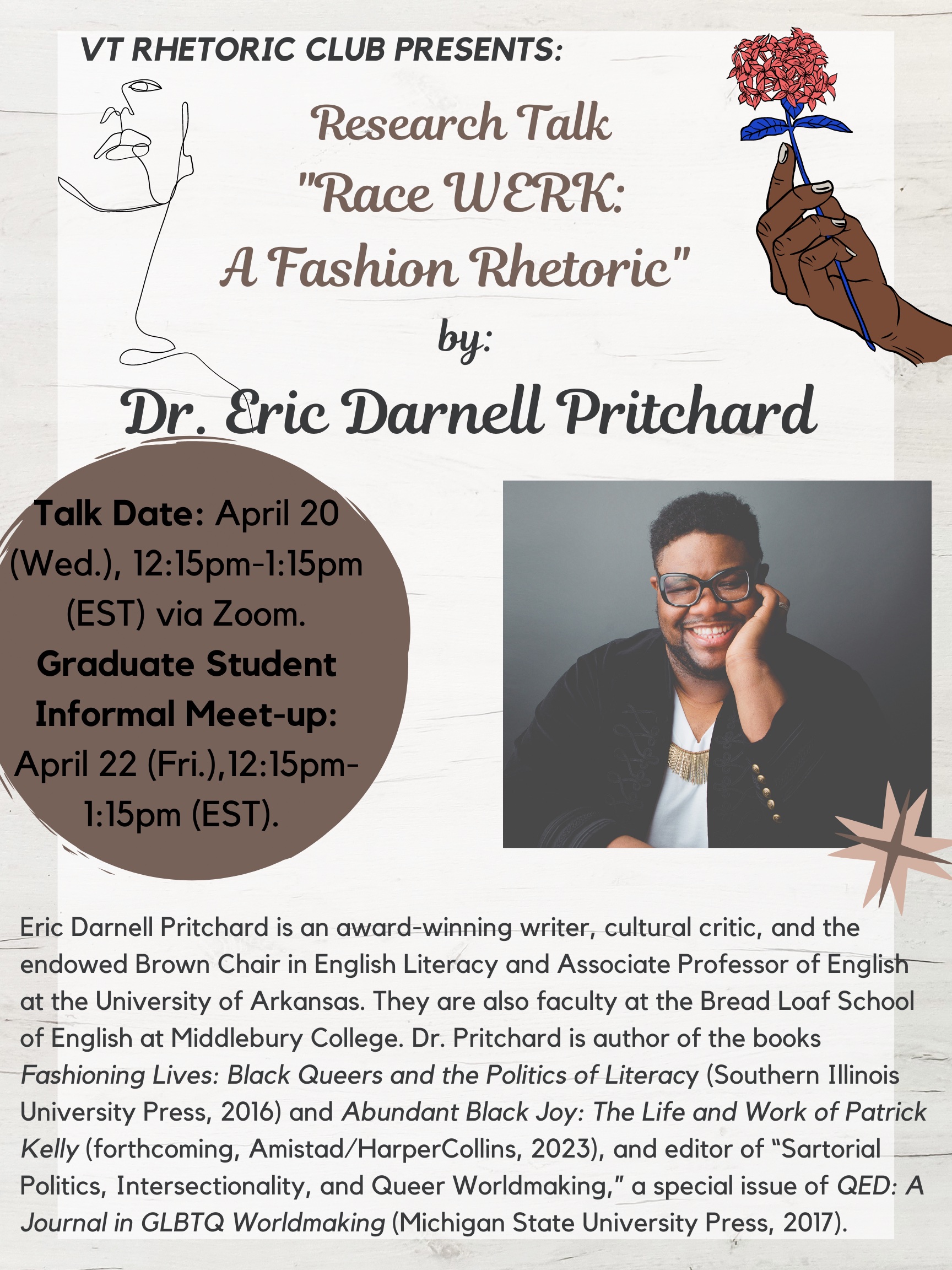 Lecture: "Race WERK: A Fashion Rhetoric" @ Virginia Tech Image